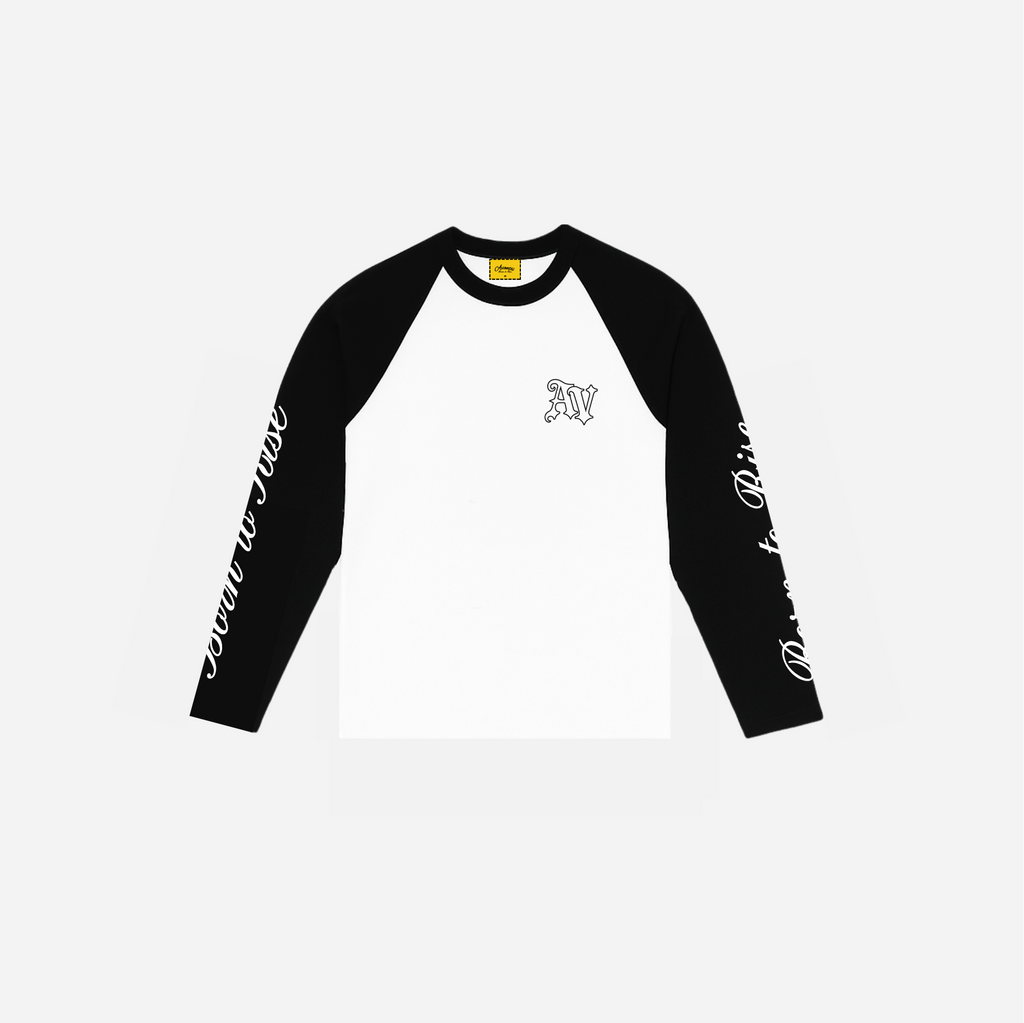 Avantii Longsleeve Tee - Black/White