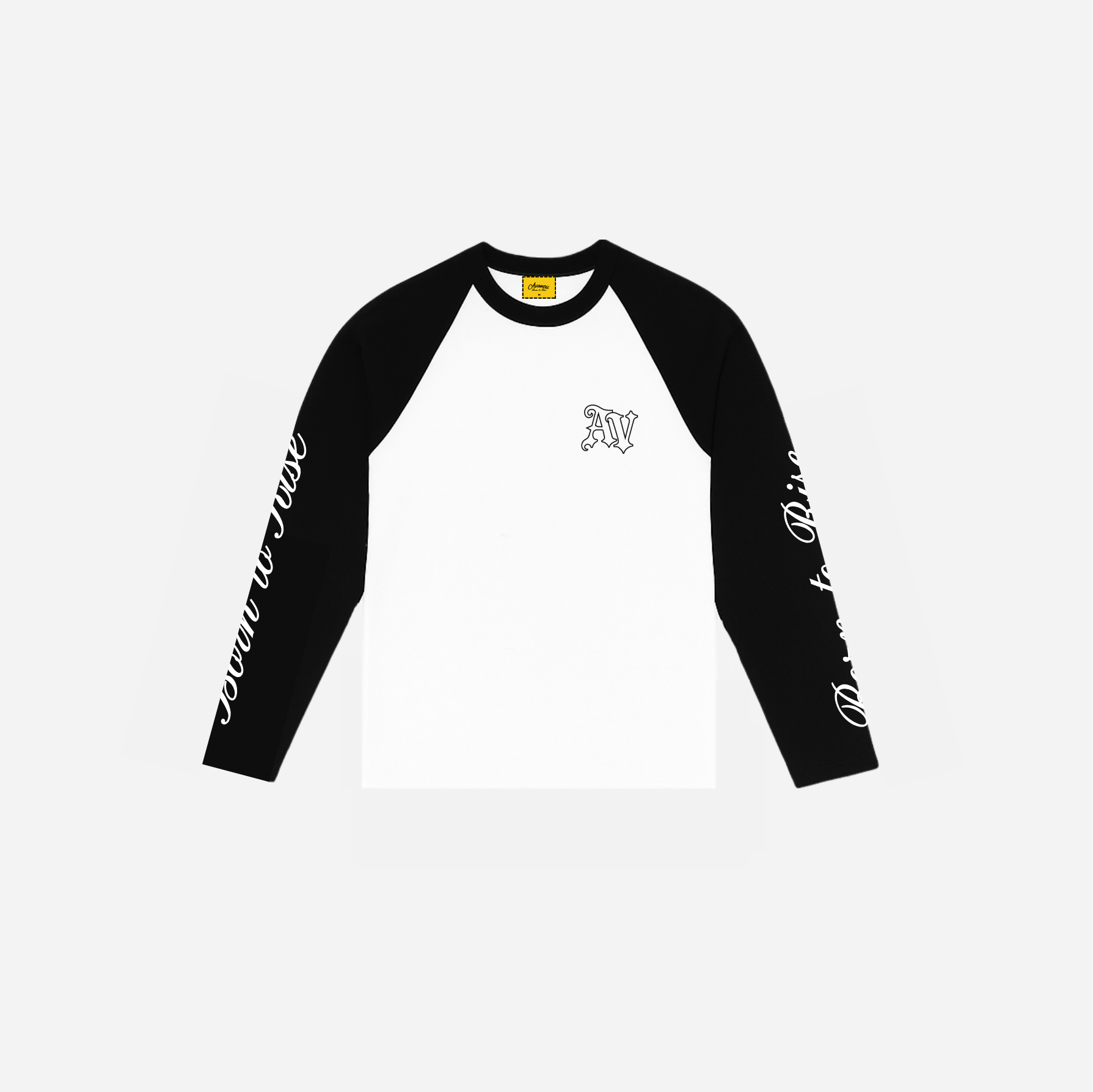 Avantii Longsleeve Tee - Black/White