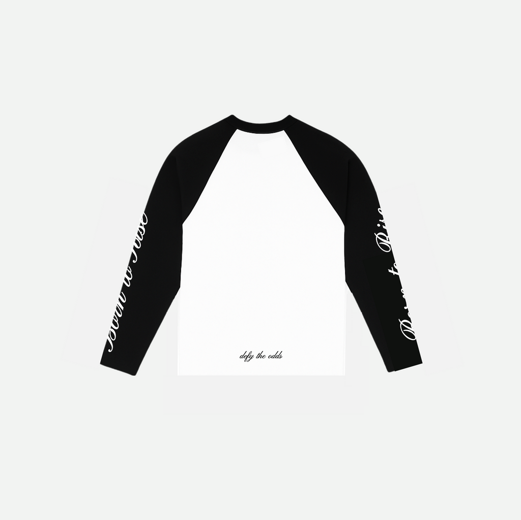 Avantii Longsleeve Tee - Black/White
